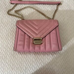 Michael Kors Blush Quilted Crossbody Bag